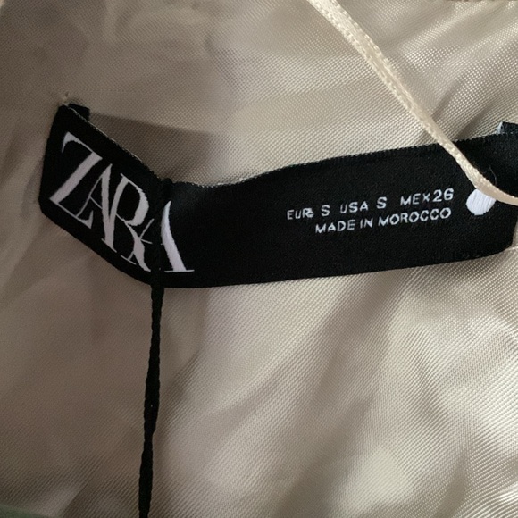 ♥️♥️♥️ ZARA WOMEN COLLECTION MINIMALIST WOOL BLEND COAT BEIGE size S ♥️♥️♥️ - Picture 9 of 12